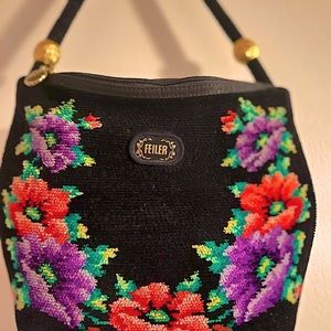 Flawless FEILER Purse Embroider in Germany w Leather Perfect Clutch Bag …